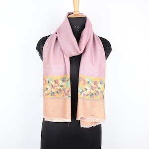 Kani Soft Cashmere Shawl From Kashmir,Kani Embroidered Scarfs,Kani Summer Scarves ,Kani Weave Cashmere Wrap Scarf-78&quot;×28&quot;