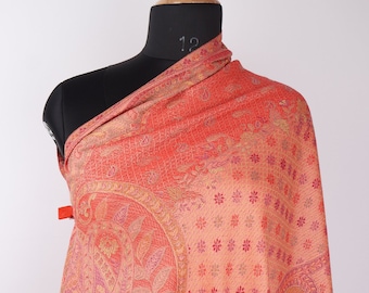 Dual Sided Soft Kashmiri Shawl | Kashmir Pashmina Shawl | Multi Colored Shawls For Women | Gift For Girlfriend | Shawl For Wedding