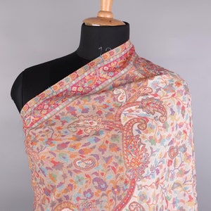 Kashmir Kani Shawl | Pashmina Kani Wraps | Handwoven Shawls And Scarves