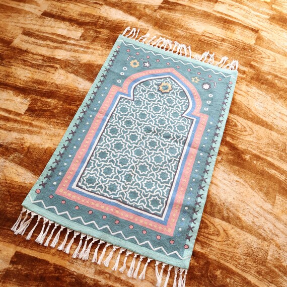 Handmade Prayer Mat | Islamic Prayer Rug | Personalized Muslim Gift | Soft Travel Prayer Mat