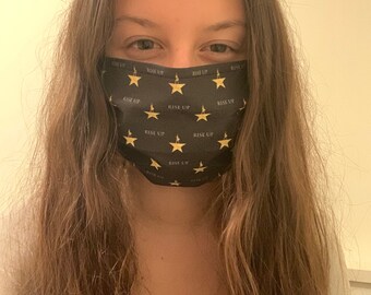 Pleated Rise Up Reusable Mask