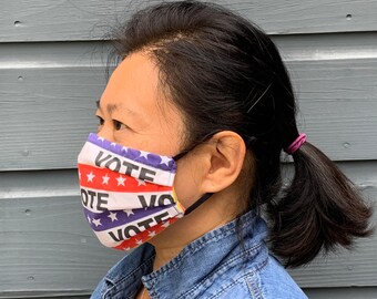 Pleated Reusable Vote! Mask