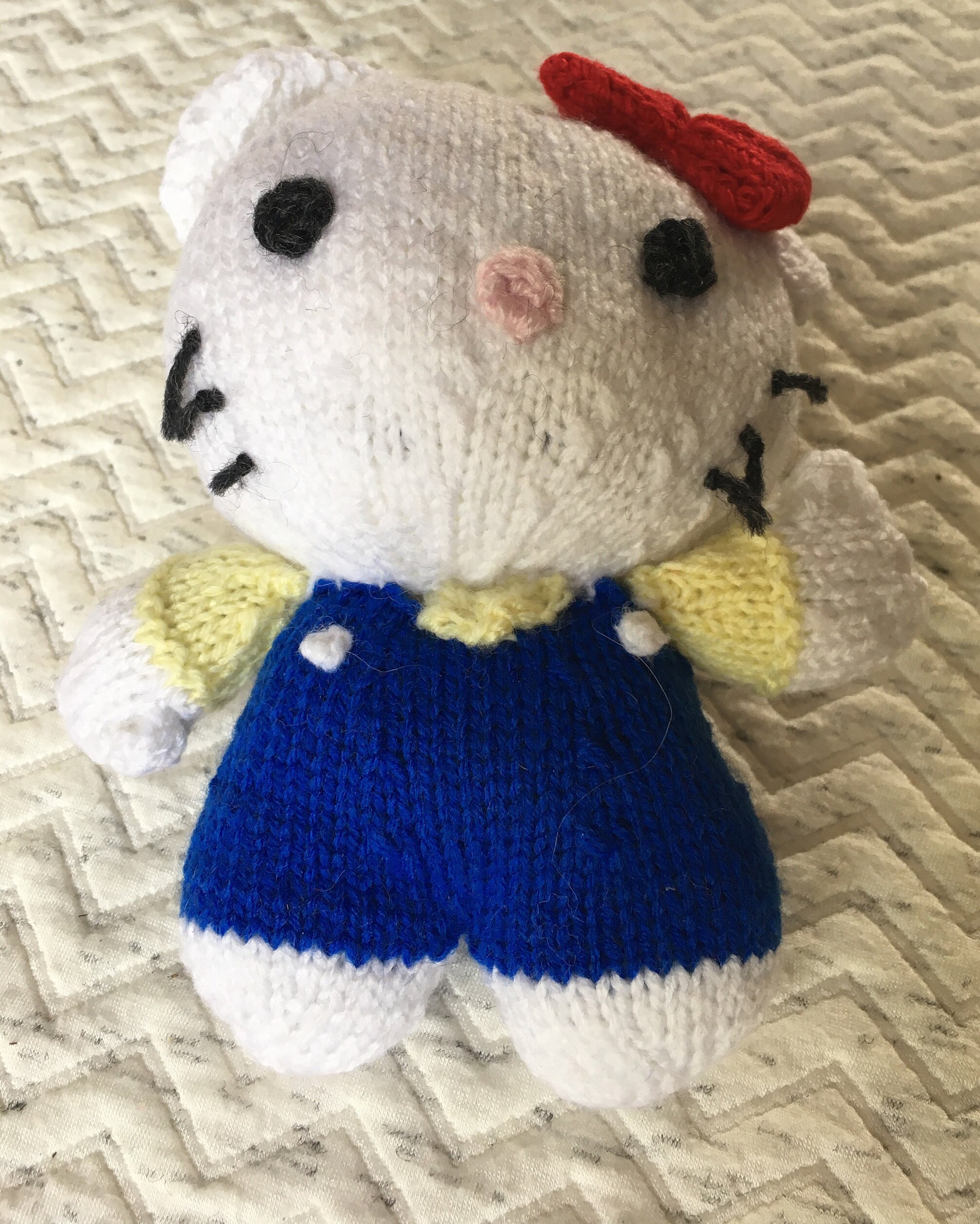 Hello Kitty knitted toy Etsy