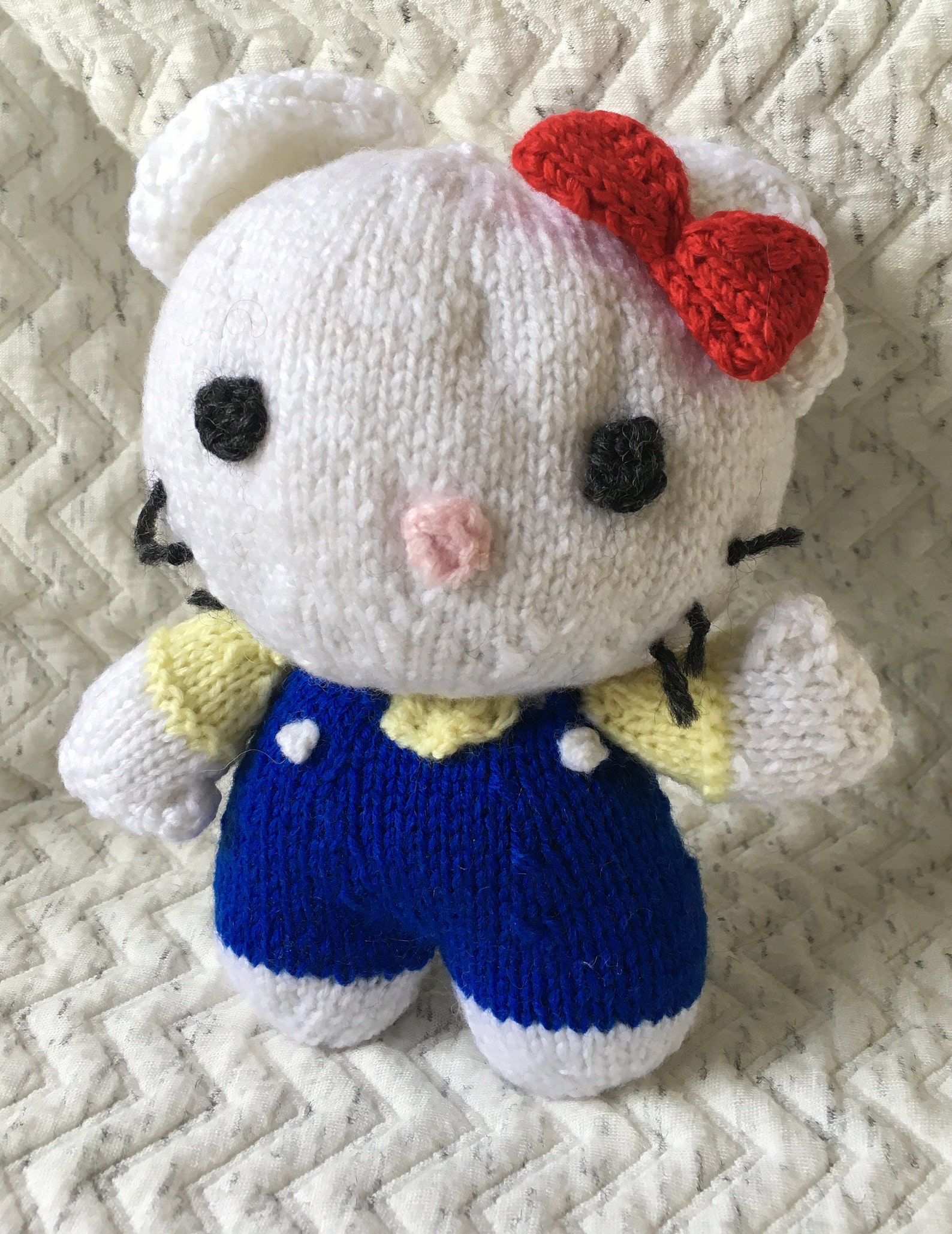 Hello Kitty knitted toy Etsy