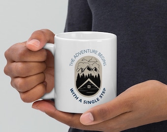 Het avontuur begint met één stap: berginspiratiemok