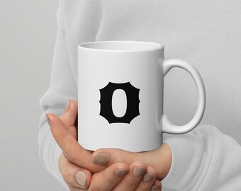 O Mug - Alfabetbeker - Minimalistische mok