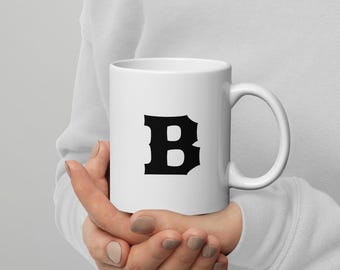 Mok B - Alfabetbeker - Minimalistische mok