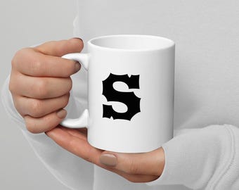 S-mok - alfabetbeker - minimalistische mok