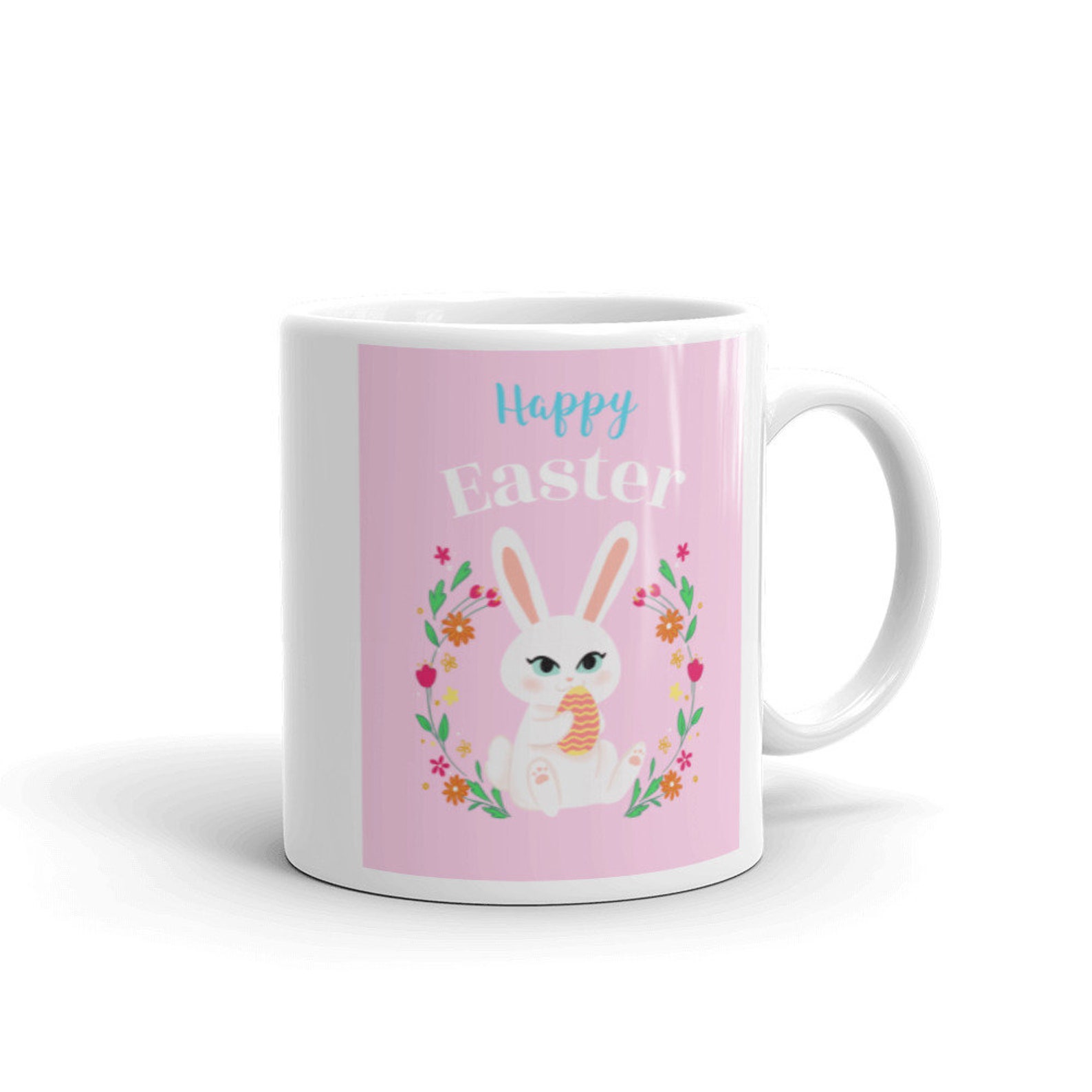 Happy Easter Mug Happy Easter Bunny Mug Easter Bunny Coffee - Etsy