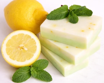 Minz-Zitrone-Ziegenmilchseife.