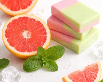 Grapefruit-Minz-Ziegenmilchseife.