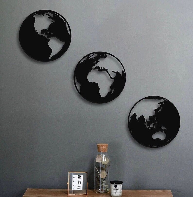 Wall Art Decor Wood Wall Decoration Wall art World Etsy