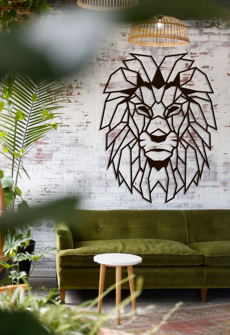 Lion Wall Decor Leo Wall Art Wall Sign Wall Hangings Etsy