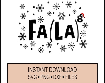 Fa La 8 Merry Christmas Math SVG, Cricut Instant Download, Teacher Gift Cut File, Holiday Classroom Design, DXF PNG