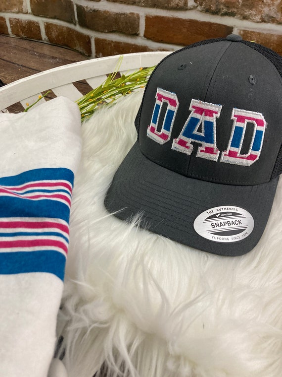 Dad, Mom, Pop Embroidered Hat - Swaddle Hospital Blanket Keepsake Custom Hat