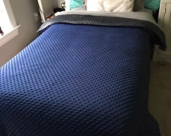 Twin Size Minky Blanket/Duvet Cover - Cozy Throw Blanket - Warm and Snuggly Bedding - Customizable Comfort for a Luxurious Night's Sleep