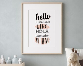 Greetings Art Print - Digital Download - Printable Wall Art - Instant Download