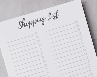 Shopping List | Print At Home | Printable PDF