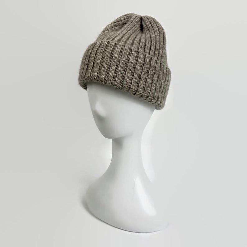 Fisherman hat from yak wool ~ Knit winter beanie image 2