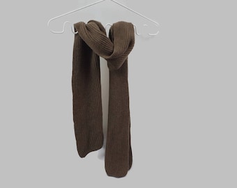 Undyed Mongolian yak wool scarf for men,  warm winter scarf.