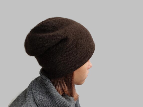 Slouchy Beanie for Women Mongolian Yak Wool Knit Hat Eco - Etsy