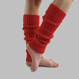 Slouchy leg warmers, knit wool leg warmers for woman, Yoga lovers gift