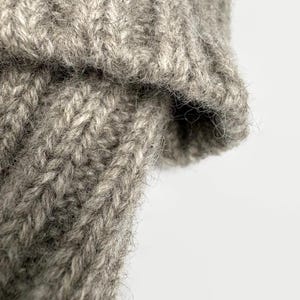 Fisherman hat from yak wool ~ Knit winter beanie image 8