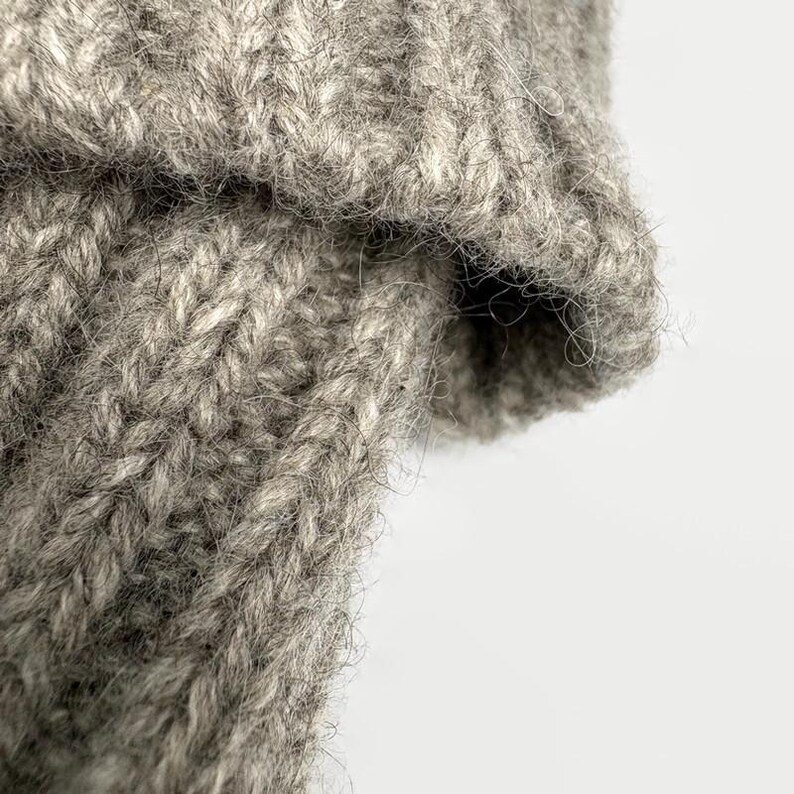 Fisherman hat from yak wool ~ Knit winter beanie image 8