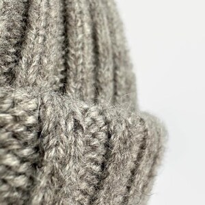 Fisherman hat from yak wool ~ Knit winter beanie image 7
