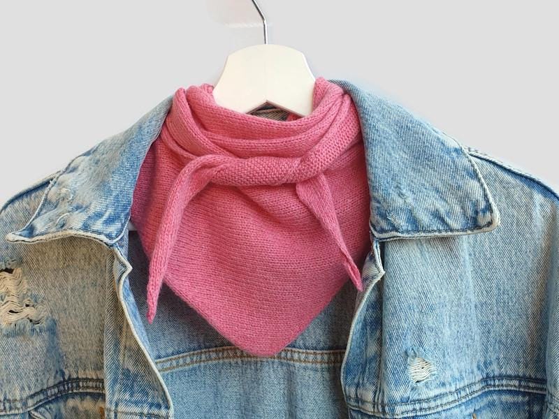 kさま【新品未使用】papier triangle cap scarf/pink Wholesale Triangle Scarf Saar Green Pink for your store