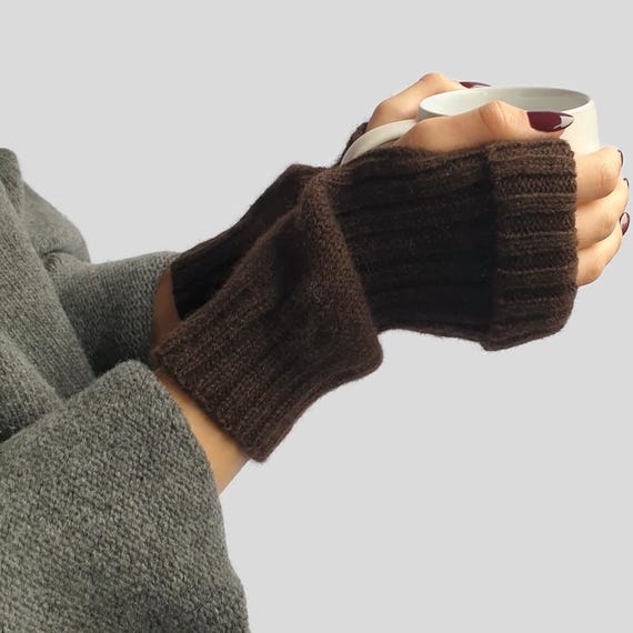 Winter handschoenen Wol Gebreide Vingerloze Flip Handschoenen Winter Warm Flexibele Touchscreen Handschoenen voor Mannen Vrouwen Unisex Blootgestelde Vinger Wanten Handschoen