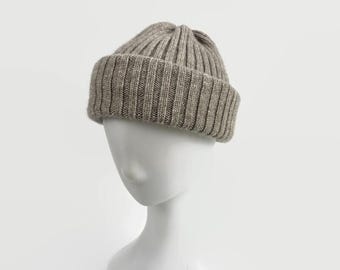 Fisherman hat from yak wool ~ Knit winter beanie