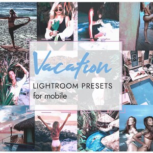 Vacation Presets, 5 Mobile Lightroom Presets, Blogger Travel presets, Instagram Presets