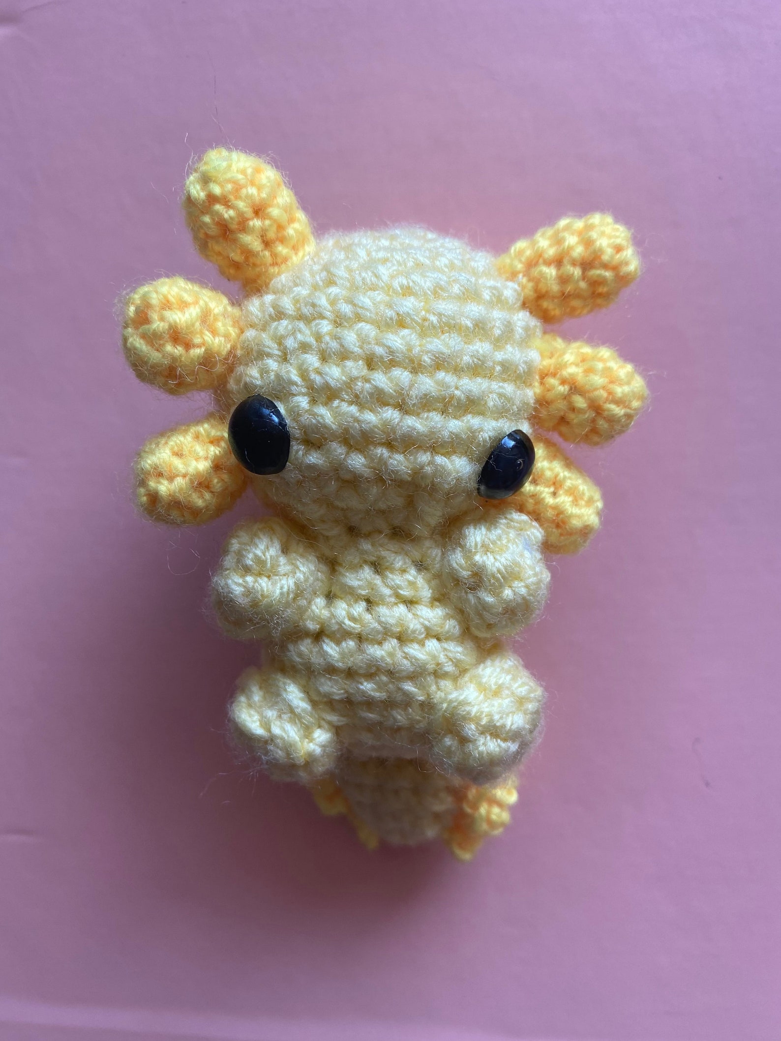Cute Baby Axolotl Crochet Keychain Stuffed Animal Plush Toy - Etsy