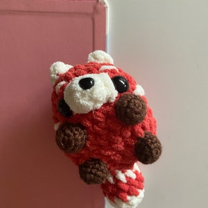 Red Panda Crochet keychain Stuffed Animal Plush Toy Handmade Accessory