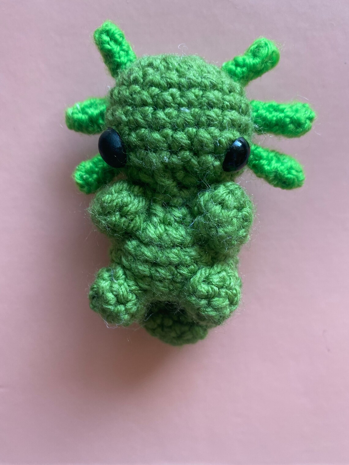 Cute Baby Axolotl Crochet Keychain Stuffed Animal Plush Toy Etsy