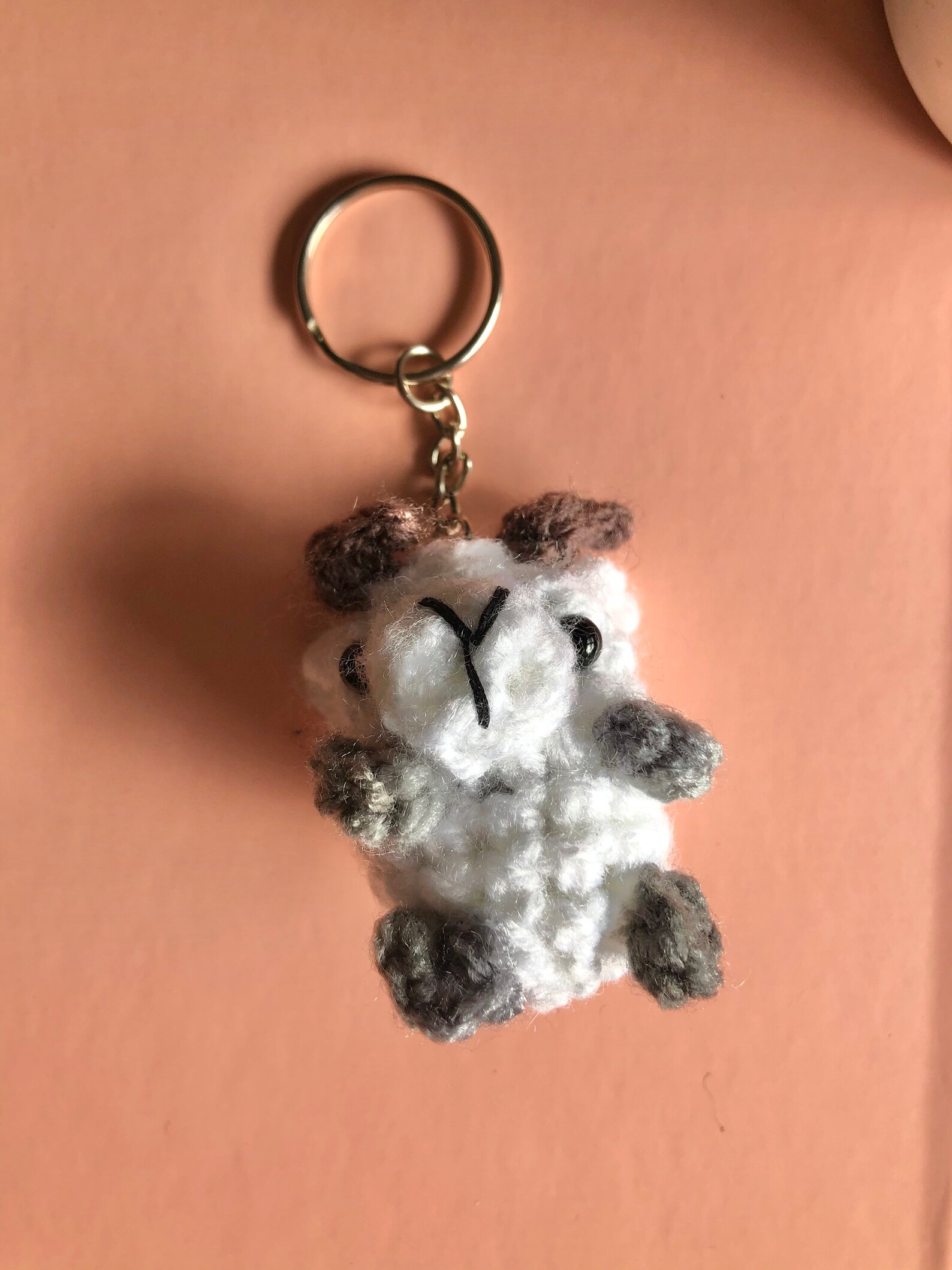 Cute Baby Goat Crochet Keychain Stuffed Animal Plush Toy Etsy