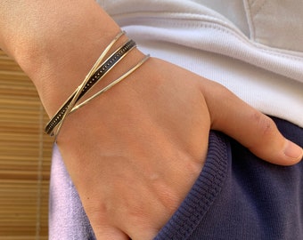 Modern Bracelet For Woman Sterling Silver Fine Bracelet
