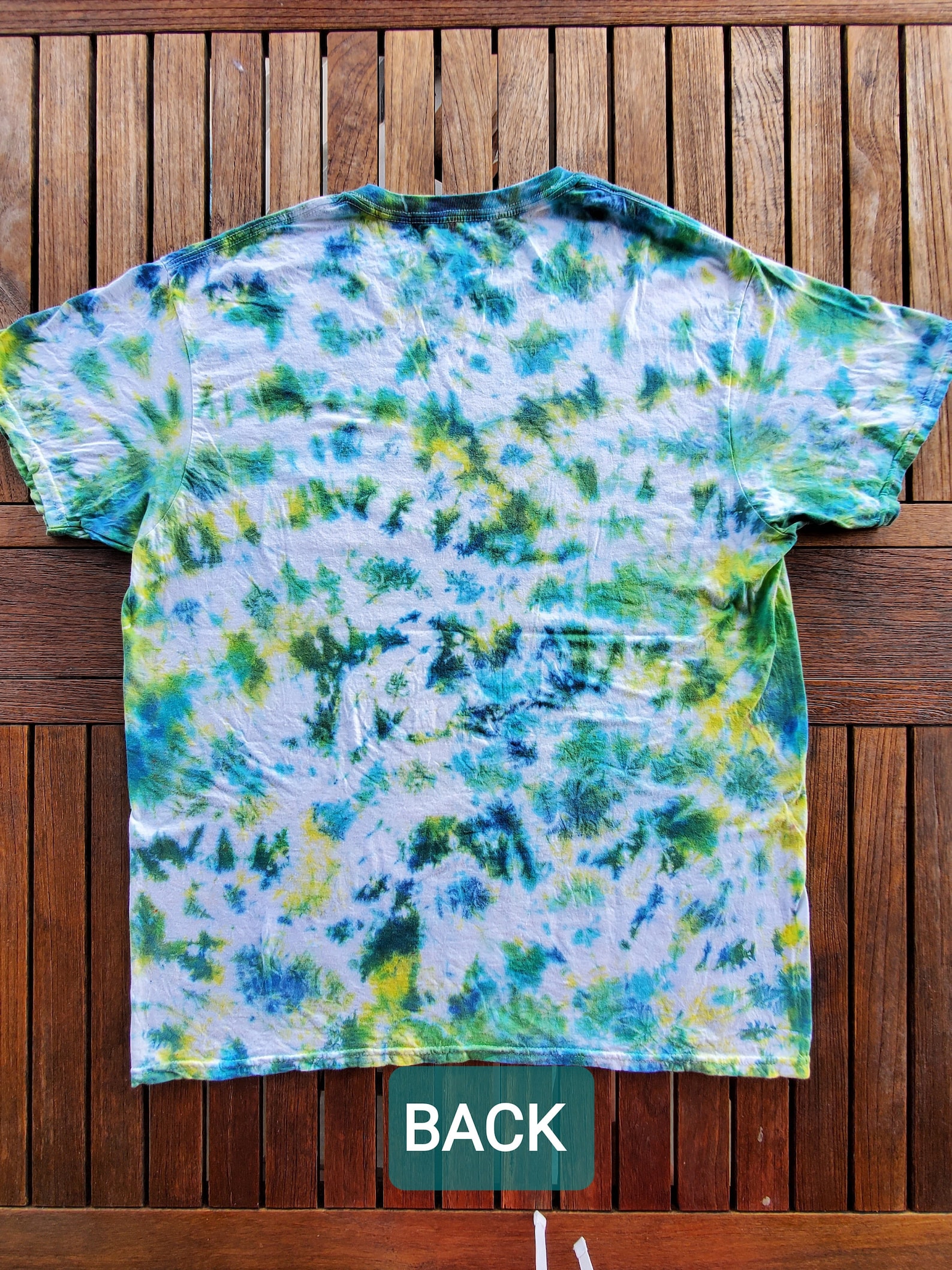 crinkle tie dye shirt