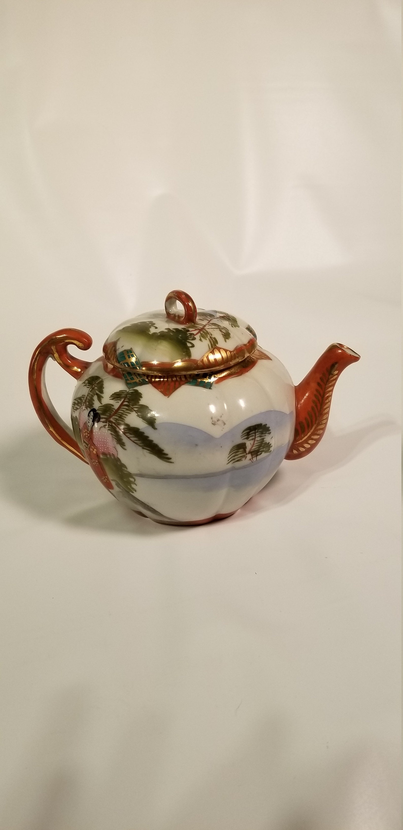 Geisha Girl 3 Piece Tea Set Teapot Creamer Sugar Lot 500 Etsy