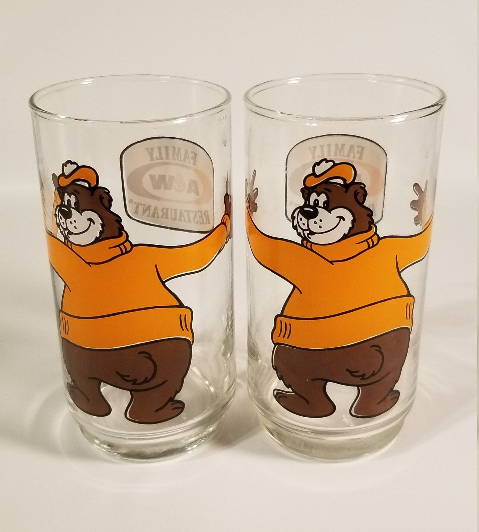 Vintage 1970s A & W Root Beer Glasses Set of 2 Lot 734 Etsy