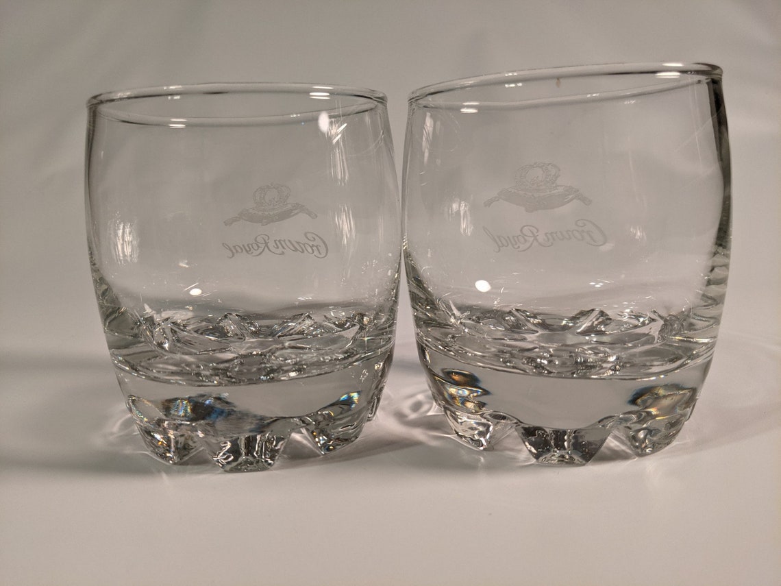 Crown Royal Glasses Set of 2 Lot 701 Etsy