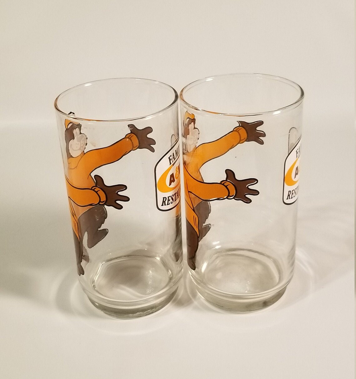 Vintage 1970s A & W Root Beer Glasses Set of 2 Lot 734 Etsy