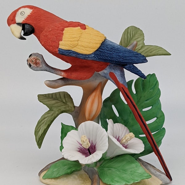 Lenox Porcelain 2003 Scarlet Macaw-Lot 1315
