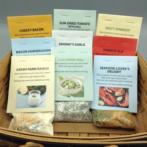 Dip Mix Collection. Choose any of the 14 different , Hand Blended Dip Mixes