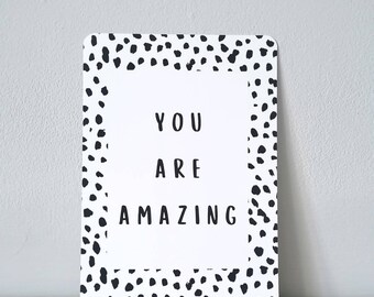 You Are Amazing impresión sin marco / Cita motivacional / Regalo de positividad / Decoración del hogar / Impresión de citas / Impresión tipográfica / Bienestar /