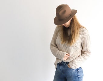 Linen Sweater. Chunky Linen Waffle Top. Waffle blouse for Woman. Linen Blend Chunky boxy Pullover. Textured Oversized Womens Linen Top.