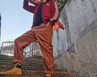 Men’s Corduroy Pants - Cord Trousers – Haja Relaxed Fit Pants - Elastic Waist - Slow Fashion, Handmade in Slovakia