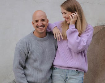 Merino Wool Oversized Knit Sweater: Ethical Unisex Pullover