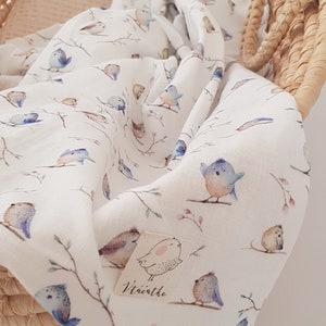 Muslin Baby Swaddle Baby Muslin Scarf Summer Blanket for Baby Extra Soft Double Gauze Organic Cotton Blanket Lightweight Swaddle Stroller image 7